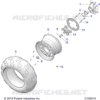 ROUES, REAR AND HUB