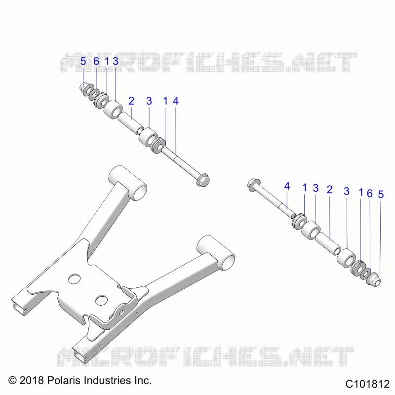 SUSPENSION ARRIERE A-ARM MOUNTING AND BUSHINGS