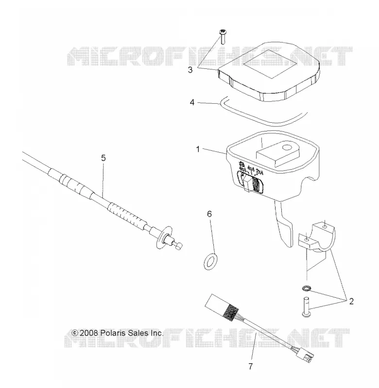 DIRECTION, INSTRUMENTS, ACCELERATEUR ASM. AND CABLE