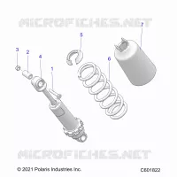 SUSPENSION, AMORTISSEUR AVANT TRACK
