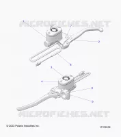 FREIN AVANT BRAKE LEVER AND MASTER CYLINDER