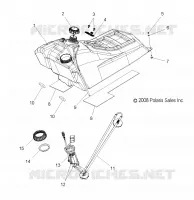 SYSTÈME D'ALIMENTATION, CARBURANT TANK ASM.