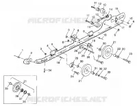 FIXATION RAIL (SUSPENSION) 600 XCR 0985677 (4943164316B011)