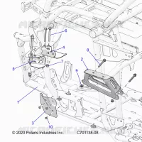 CHASSIS, MOTEUR AND REAR DRIVELINE MOUNTING