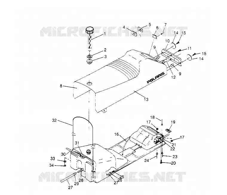 SIEGE ET RESERVOIR XLT SP 0966676 and  EUROPEAN XLT SP E966676 (4931703170A007)