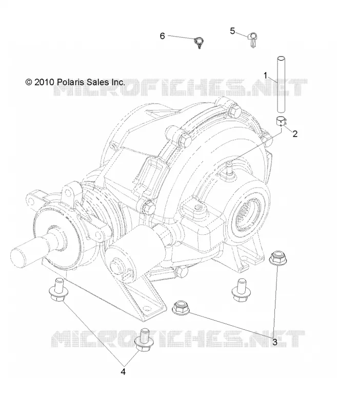 SYSTÈME DE TRANSMISSION, REAR SUPPORT PONT