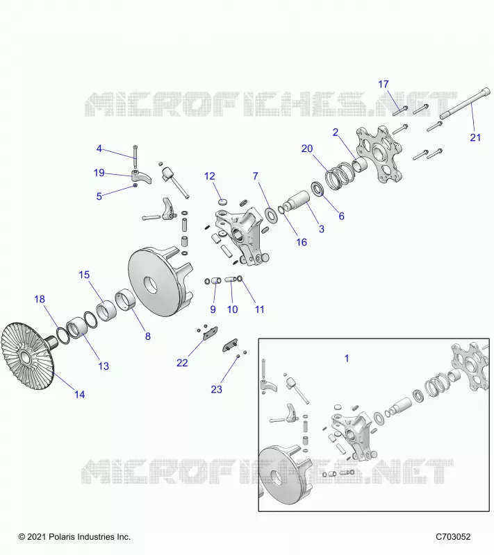 SYSTÃˆME DE TRANSMISSION, PRIMARY CLUTCH