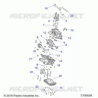 ENGINE, CRANKCASE AND VILEBREQUIN