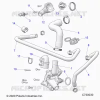 MOTEUR, WATERPUMP AND BYPASS