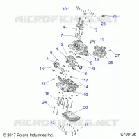 ENGINE, CRANKCASE AND VILEBREQUIN