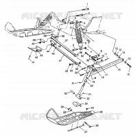 SUSPENSION AVANT AND SKI TRAN SPORT 0970143 AND EUROPEAN TRAN SPORT E970143 (4938293829B002)