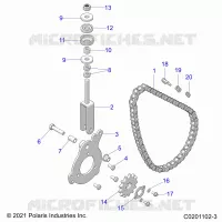 SYSTÃˆME DE TRANSMISSION, CHAIN TENSIONER AND SPROCKET