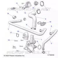 MOTEUR, WATERPUMP AND BYPASS