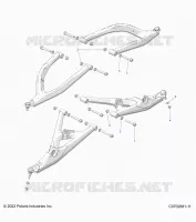 SUSPENSION AVANT CONTROL ARMS MOUNTING