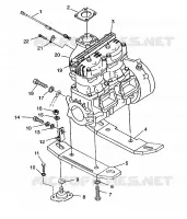 SUPPORT MOTEUR HURRICANE B964466 and Intl. HURRICANE I964466 (4935733573B001)