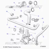 MOTEUR, WATERPUMP AND BYPASS