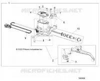 FREIN AVANT BRAKE LEVER AND MASTER CYLINDER