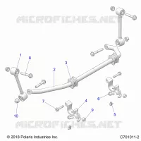 SUSPENSION, REAR, BARRE STABILISATRICE