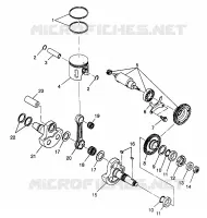 PISTON ET VILEBREQUIN 6X6 400L