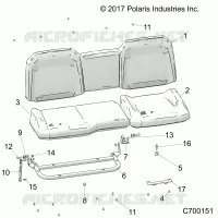 SIEGE ASM. REAR