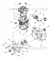 CARTERS MOTEUR and CYLINDRE STARLITE GT / 0933127 (4923232323028A)