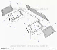 CARROSSERIE ARRIERE WINDOW AND REAR CAB PANEL MOUNTING