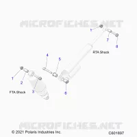 SUSPENSION, SUPPORT AMORTISSEUR , REAR SUSP.