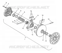 EMBRAYAGE DE TRANSMISSION ASSEMBLY WIDETRAK / 0932064 (4922982298023A)