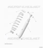 SUSPENSION, REAR SUPPORT AMORTISSEUR 