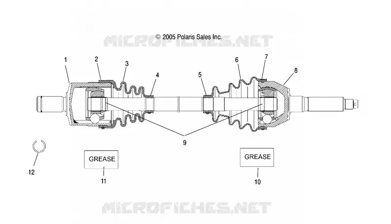ARBRE DE TRANSMISSION, FRONT