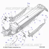 CHASSIS, PROTECTION D'EMBRAYAGE, FOOTRESTS, AND RUNNINGBOARDS