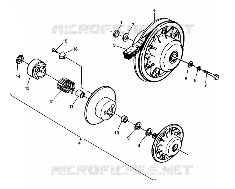 EMBRAYAGE DE TRANSMISSION ASSEMBLY  XPLORER 4X4 W959140 (4930223022C004)