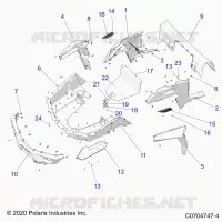 CARROSSERIE ARRIERE RACK AND FENDERS