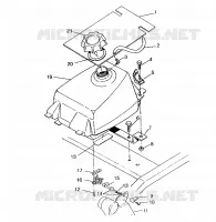 RESERVOIR A CARBURANT 6x6 400L, SWEDISH S948740 and  NORWEGIAN N948740 (4926812681009A)