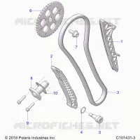 CHAINE DE DISTRIBUTION AND TENSIONER