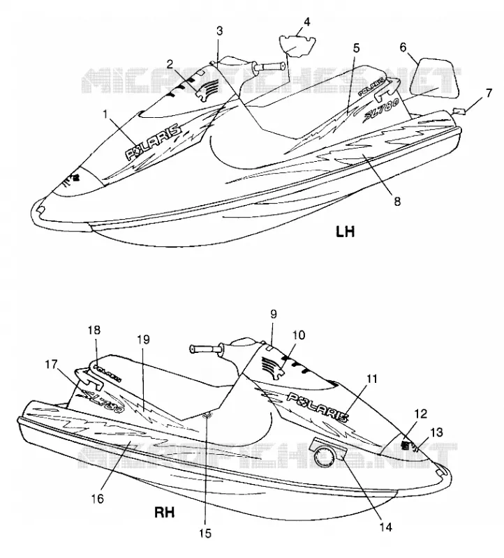EMBLEMES SL 780 B974088 and Intl. SL 780 I974088 (4940924092A007)