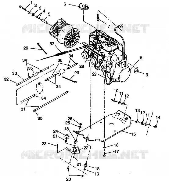 SUPPORT MOTEUR 500 EFI 0942774 and  EFI SKS 0942574 (49274127410029)
