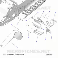 CHASSIS, FOOTREST-LH AND PROTECTION D'EMBRAYAGE