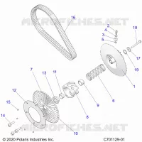 SYSTÃˆME DE TRANSMISSION, SECONDARY CLUTCH/BELT