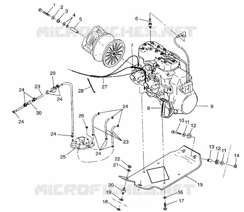 SUPPORT MOTEUR 440 LC 0972760 (4938353835C001)