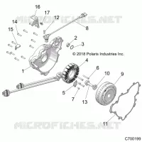 ENGINE, STATOR AND FLYROUE