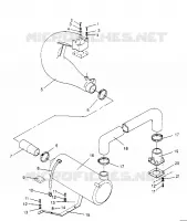 ECHAPPEMENT  SL 750 B954070 (4930523052B005)