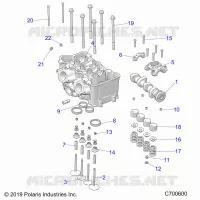 CYLINDRE HEAD AND VALVES