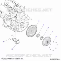 DEMARREUR, FLYWHEEL AND RELATED