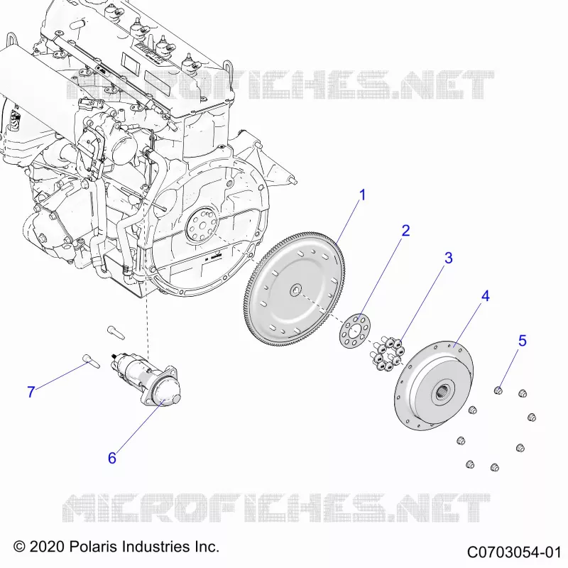 DEMARREUR, FLYWHEEL AND RELATED