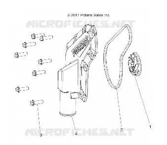 MOTEUR, WATERPUMP IMPELLER AND COVER