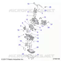 ENGINE, CRANKCASE AND VILEBREQUIN