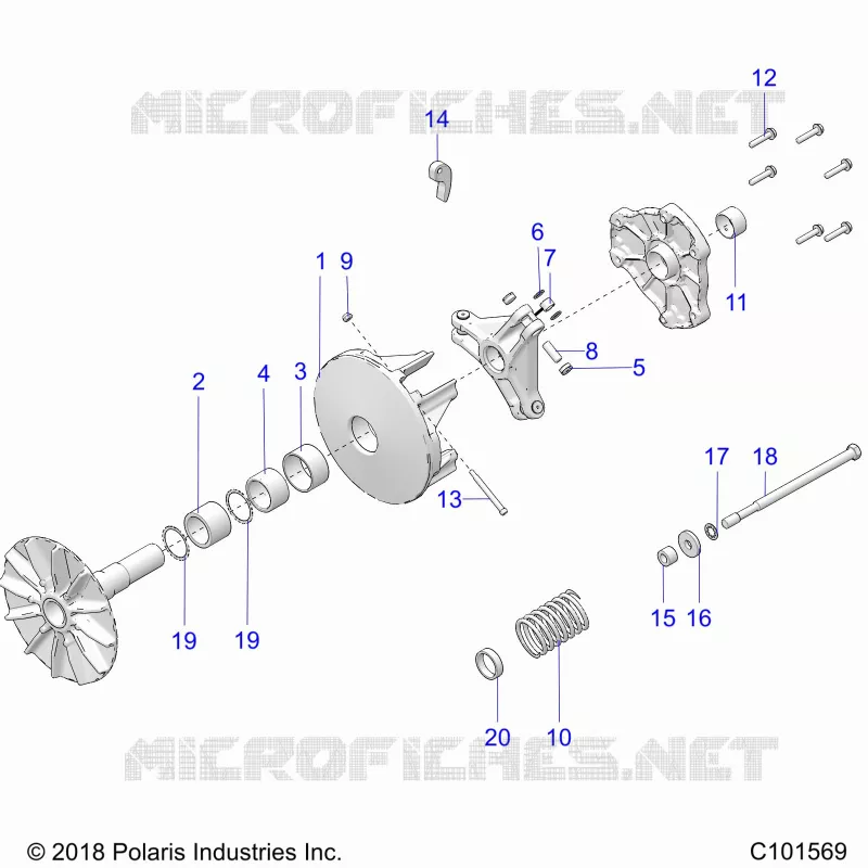 SYSTÃˆME DE TRANSMISSION, PRIMARY CLUTCH