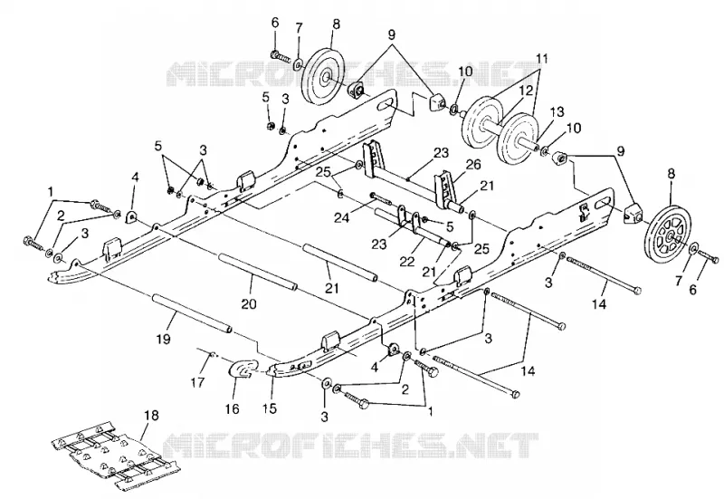 SUSPENSION 700 RMK 0970966, 700 SKS 0970566 AND EUROPEAN 700 SKS E970566 (4938573857B010)
