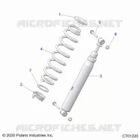 SUSPENSION, REAR SUPPORT AMORTISSEUR 